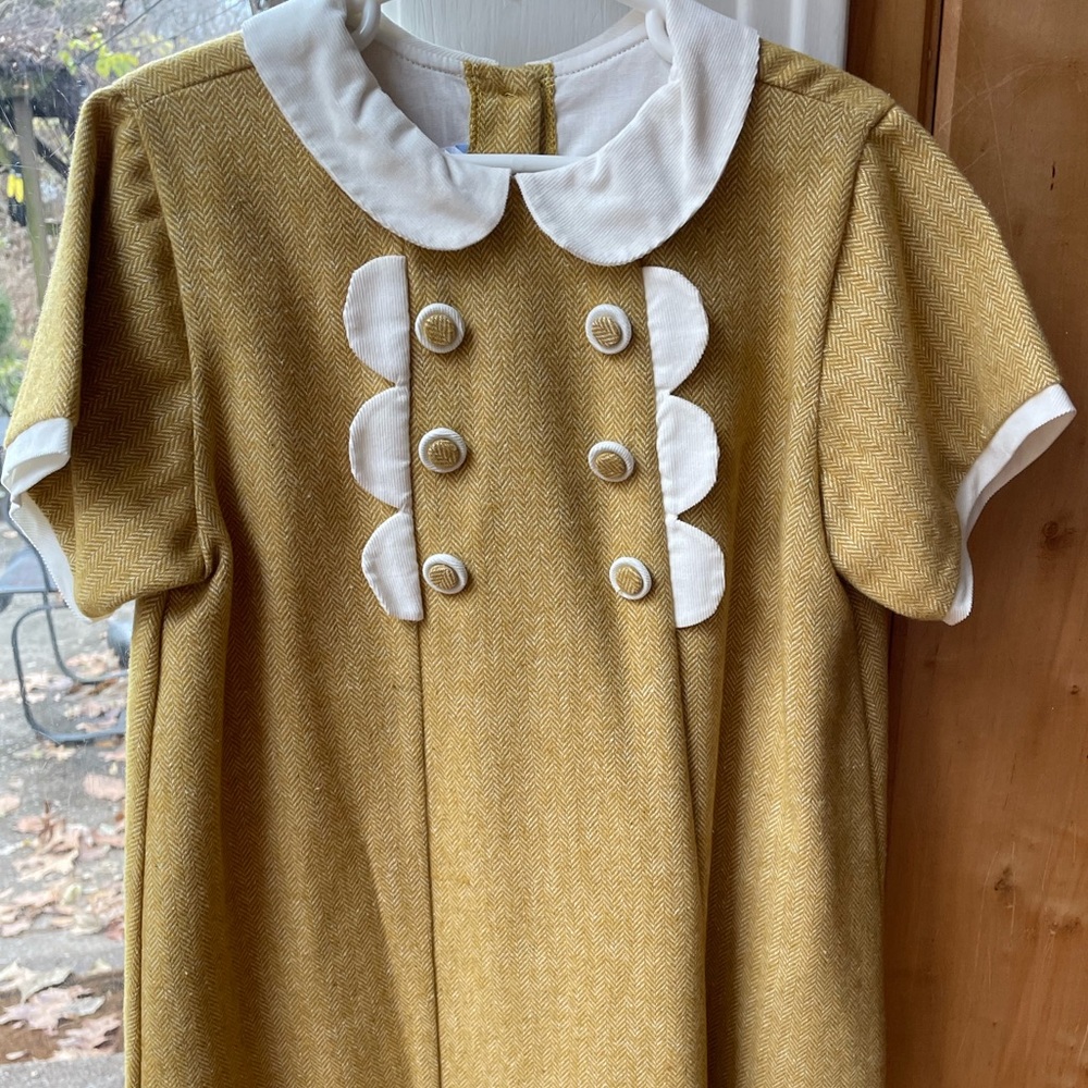Bella Bliss flutter sleeve herringbone dress
